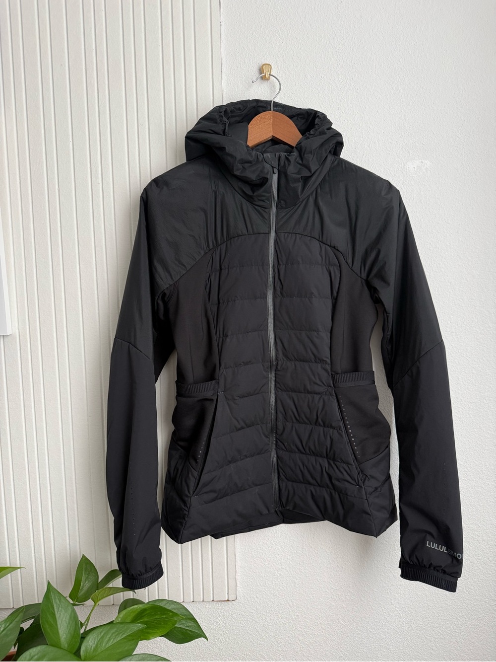 lululemon athletica Black Down for It All Running Jacket
